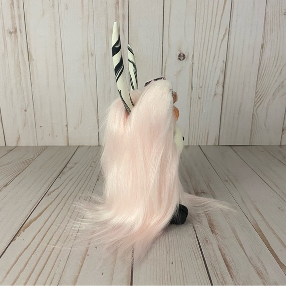 Light Pink Highland Cow Gnome Cheetah Bow Handmade Cottagecore Home Decor - Picture 6 of 11